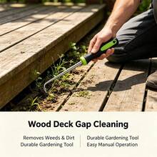 1pc Heavy Duty Metal Weeding , Suitable For Garden Cleaning, Effectively Removes Weeds, Stones And Moss, Durable, Can Be Used For Weeding, Soil Cleaning, Yard Gap Weeding, Road Gap Cleaning And Other Manual Gardening Tools - Multi-color - View 5