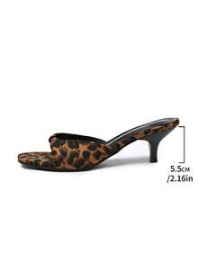 Damen Spitzschuh Stiletto High Heel Sandalen, Sommerschuhe, Kitten, Schwarz - Braun - Übersicht 11