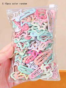 30/20/10pcs Jepit Rambut Bintang Lima Warna-warni Lucu untuk Anak Perempuan, Jepit Rambut BB, Aksesori Rambut, Jepit Kepala, Jepit Belakang Kepala, Jepit Samping, Jepit Rambut Buaya untuk Penggunaan Sehari-hari - MultiWarna - View 12