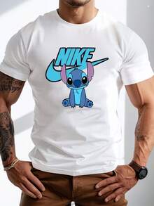 Men's Pure Cotton Short Sleeve T-Shirt Casual Summer Breathable Soft Regular Fit Everyday Basic Tee Top - 白色 - 查看 11