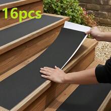 Outdoor Stair Treads, Suitable For Wooden Steps, Designed For Outdoor Stairs, Stair Anti-Slip Pads, Suitable For Outdoor Use, Black - A - View 10