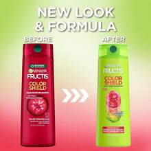 Garnier Fructis Color Shield Shampoo, Fortifying Shampoo For Color Treated Hair, Works On All Types And Shades Of Hair, Vegan And Paraben Free, 12.5 Fl. Oz. (Packaging May Vary) - Shampoo - View 2