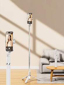 1 buah Tongkat Selfie yang Dapat Diperpanjang dengan Dudukan Ponsel, Tripod Ponsel Pintar Rotasi 360° dengan Remote Nirkabel, Cocok untuk iPhone/Ponsel Android, Penting untuk Perjalanan, Aktivitas Luar Ruangan, Siaran Langsung, Perekaman Video Stabil - Bagian B - View 12