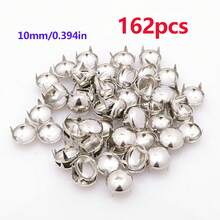 100/320Pcs 10mm Square Pyramid Silver Punk Rock Jewelry Craft 4 Claw Metal Studs For DIY Leather Stud Rivets, Bags, Clothes, Shoes Metal Square Rivets - AB - View 8