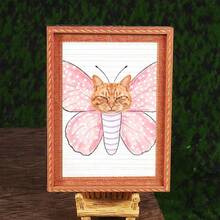 1pc Pink Disco Fridge Magnet, Wooden Photo Frame Refrigerator Magnet, Home Decor, Fun Gift! - one-size - View 23