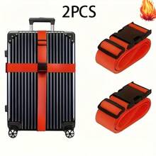 2Pcs Luggage Straps - Quick Release Anti-Theft Suitcase Belts | Durable Polyester For Air Travel, Camping & Business Trips | Adjustable, Easy-Clean & Lightweight - Luggage Strap - View 20