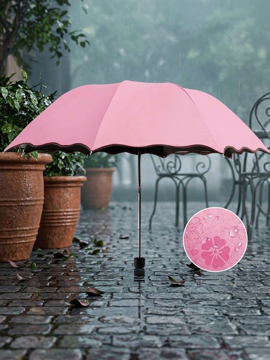 Sombrilla mágica, varios colores, al contacto con el agua empieza a aparecer su estampado Paraguas Mágico Protector Solar Mágico Contra el Sol y la Lluvia Diseño Compacto para Uso Diario