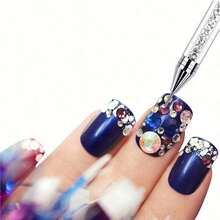 1/3pcs Glitter Liquid Rhinestone Pen, Multi-Color Crystal Drill Pen, Universal Crystal Rhinestone Nail Art Decoration, Diamond Painting Handmade DIY Set, Crystal Painting Supplies - A - View 11