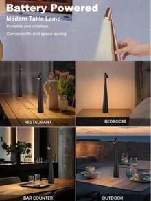 1/2 Buah Lampu Meja LED Desain Nordik Modern, Lampu Meja Pelindung Mata, Baterai Isi Ulang Terintegrasi, Daya Tahan Baterai Lama, Lampu Meja Kontrol Sentuh, Lampu Malam Portabel, Cocok Untuk Ruang Tamu, Kamar Tidur, Restoran, Kantor, Meja Samping Tempat Tidur dan Dekorasi Pencahayaan Lainnya, Hadiah Liburan - Cokelat - View 10