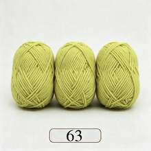 EDCUEBE7 Mixed Color 5-Ply Milk Yarn, Common Colors, Suitable For Crochet - Applicable For Mats, Carpets, Clothes, Scarves And Beginner DIY Projects - 50g Milk Cotton - View 34