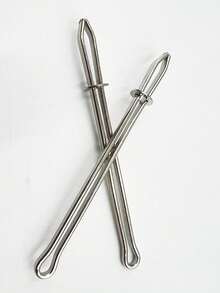 2pcs Elastic Band Threading Tools, DIY Clothing Repair Accessories, Practical Handmade Style, Used For Pants, Skirts, Sweatshirt Drawstring Installation, Durable Rust-Proof Metal Threading Tool, Time-Saving Sewing Gadget - Elastic Clip Strap Threader - View 4