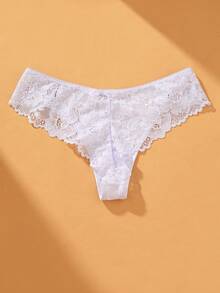 VKME 4pcs/Set Sweet Lace Patchwork Women's Sexy Thong Panties - Multicolor - View 7