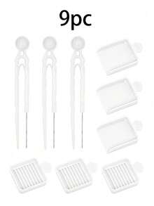 Bead Melting Tool Set - Single Needle Tweezers, Alignment Tray And Bead Spoon, Suitable For 2.6mm Handmade Beads. Essential Accessories For DIY Bead Art, Providing Bead Melting, Storage And Auxiliary Tools - Multicolor - View 12