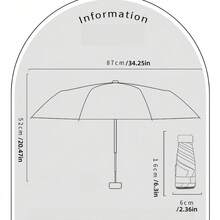 1pc New Portable 6-Fold Sun & Rain Umbrella For Women, UV Protection, Compact & Lightweight, Mini Pocket Umbrella, Dual Use For Sunny & Rainy Days, Easy Storage, Multiple Colors Available - Multicolor - View 12