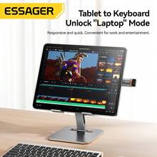 ESSAGER 5A OTG Adapter, USB To Type-C To USB Converter, 5Gbps High Speed Transfer, Suitable For Connecting Phones And Computers - Grey - View 6