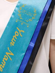 Custom Text And Photo Graduation Sash,Custom Stoles For Graduation 2026,Custom Picture Class Of 2026 Sash,Customizable Graduation Sash,Birthday Gifts. - Style a - View 10