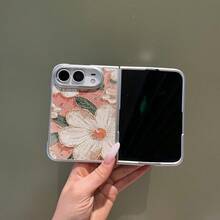 1pc Girls Apple Foldable Phone Case Protective Cover Popular Shockproof Anti-Slip Smart Phone Shell Floral Cute Phone Case Back To School Gift Birthday Gift Compatible With Apple 18Fold, IPhoneDuo - Multicolor - View 5