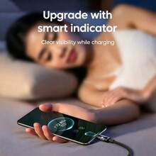 NNBILI 240W QC 3.0 Super Fast Charging USB To Type-C Data Cable, Compatible With Samsung, And Other Brands, LED Phone Charger Data Cable, Phone Accessories (Note: This Product Only Supports Using The Original Charger To Achieve 240W Power.) - Black - View 10