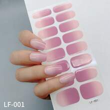 Nail Stickers, Soft Translucent Smoky Pink Full Coverage Nail Stickers, High Gloss Finish, Long-Lasting Wear, Protects Natural Nails, Suitable For Daily Commute, Date, Vacation, Afternoon Tea, Wedding Nail Art - Watermelon Pink - View 10