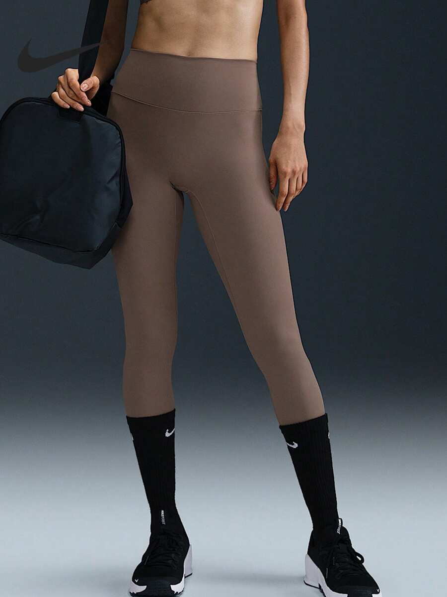 Nike Legging Atletik Minimalis Pinggang Tinggi Wanita yang Bernapas - HJ9196-233 - View 1