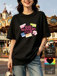 Women T-Shirts - 黑色 - 查看 1