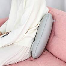 Pump-Action Inflatable Lumbar Support Pillow, H-Shaped Inflatable Cushion, Portable & Foldable, Multi-Use Air Cushion Lumbar Pillow For High-Speed Train, Airplane, Car, Office, Home, Travel - Multicolor - View 4