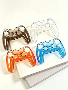 Funda protectora transparente de cristal dividida para mando de juego, carcasa dura a prueba de golpes y caídas, caja protectora para mando de juego de PC, accesorios protectores transparentes multicolor - Ver 4