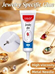 Professional Grade Jewelry Glue, High Transparency, High Viscosity Clear Adhesive, Suitable For Repairing Earrings, Necklaces, Bracelets, Suitable For Decorating Diamonds, Crystals, Gemstones, Pearls, Suitable For Metal, Glass, Stone DIY Jewelry Making And Handicrafts (New And Old Randomly Sent) - 30ml - View 7