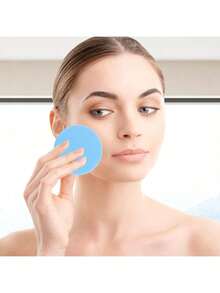 50pcs Disposable Compressed Cosmetic Sponge Pads For Face Mask, Makeup Removal, Exfoliating - Multicolor - View 3