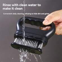1PC Meat Tenderizer Tool With 48 Stainless Steel Ultra-Sharp Needles And Protective Cover, Suitable For Beef, Turkey, Chicken, Steak, Veal, Fish, Etc., Heavy-Duty Cooking Tool Best For Tenderizing, Grilling, Marinating Kitchen Cooking - Multicolor - View 12