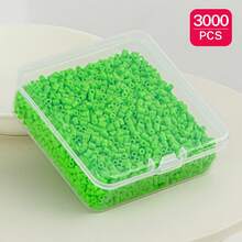 2.6mm Sundymot Fuse Beads, 3000PCS+ Green Series Independent Packaging, With Small Square Box Storage, Easy To Store, DIY Pendant Keychain, Jewelry Making Craft Material, Graduation Season Back To School, Christmas, Party Birthday Gift, Multi-Color 2.6mm Fuse Beads Bulk Refill Kit - 2.6mm Puzzle Beads - View 21