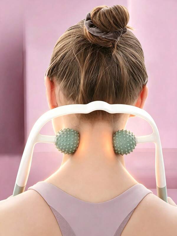1–2 Stk. multifunktionaler manueller Nackenmassagegerät, handgehaltener Nackenclip für Nacken-, Schulter-, Lenden- & Kopfmassage, ideal für Zuhause, Fitnessstudio, Wohnheim, Wohnung & Mietwohnung