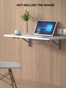 2 Pieces Heavy Duty Folding Shelf 90 Degree Decorative Table Adjustable Angle Metal Wall Mount Table Bracket Storage Support Furniture Accessories Autumn Home Decor Room Decor - Black - View 5