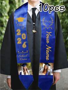 Custom Text And Photo Graduation Sash,Custom Stoles For Graduation 2026,Custom Picture Class Of 2026 Sash,Customizable Graduation Sash,Birthday Gifts. - Style a - View 29