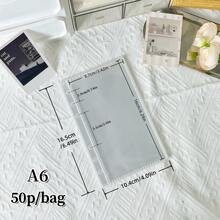 A6/A7/A8 Size 10/20/30/40pcs Transparent Loose-Leaf Refill, Pocket-Style Loose-Leaf Card Page Storage Album Transparent PP Inner Pages, Photo Storage Album, Scrapbook Enthusiasts, Students, Study Room, Classroom, Studio, Back To School Season,Card Holder - Transparent - View 8