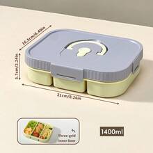 Bento Box Adult, Microwavable Divided PP Lunch Box With Lid, Leak-Proof Salad Container For Lunch, Cute Japanese Bento Box For School Student, Small Lunch Containers With Lids, Fruit Containers For Lunch Box - Multicolor - View 17