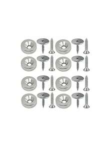 8/10 buah Pengunci Magnetik Pintu Kabinet, Gesper Magnetik Logam, Pengunci Tersembunyi - Cocok Untuk Berbagai Material, Pintu Kaca Dapur Dan Kabinet Furnitur, Kunci Laci Magnetik, Kunci Magnetik - A - View 7