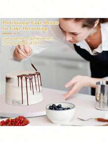 1/2/3/4 Pcs White/Gold 8/10/12 Inch Round Cake Boards, Cake Base, Base, Perfect For Baking DIY Cakes And Pastries, Home Kitchen Baking Accessories - Multicolor - View 8