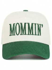 BONNY BOOM 1pc Mommin Embroidered Vintage Unisex Baseball Cap/Trucker Hat, Y2K Outdoor Sun Protection Beach Hat, Adjustable For Spring/Summer/Autumn, Travel, Vacation, Perfect Gift For Halloween, Christmas, Mother's Day, Thanksgiving, Bachelorette Party, Carnival - MOMMIN - View 4