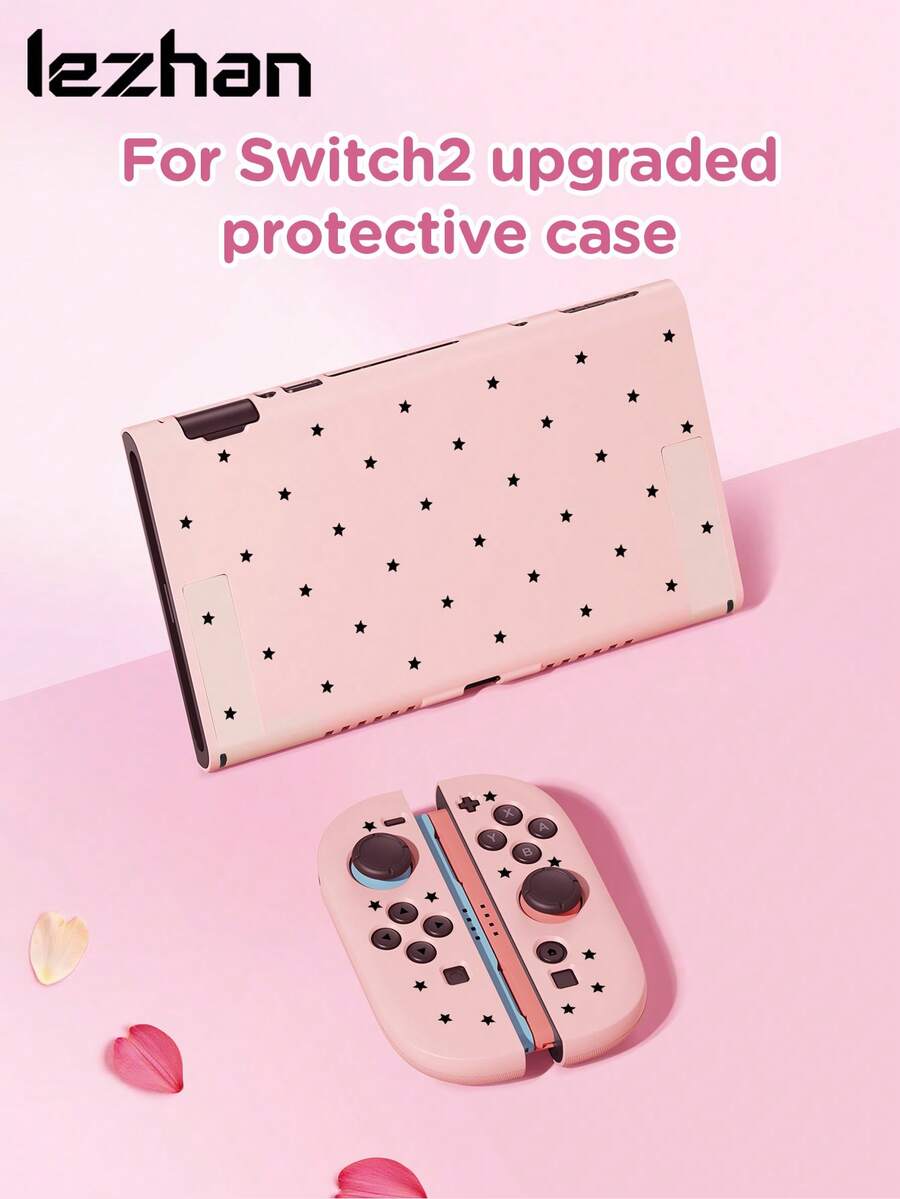 1pc Cute Polka Dot & Star Pattern Protective Case, Compatible With Switch 2nd Gen (2025), Compatible With Switch NS/Switch OLED, Switch 2 Game Console Accessory, Storage Bag, Switch Protective Case, Romantic Gift Compatible With Switch Players - Multicolor - View 1