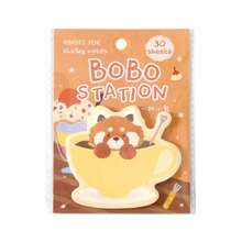 Irregular Shaped Sticky Notes BOBO Station Animal Pattern Planner Decoration DIY Material Writing Paper, Suitable For Notebooks, Diaries, Planners, Back To School Season, School Opening Season - one-size - View 6