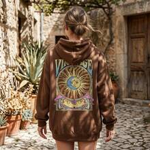 Women Sweatshirts & Hoodies - 咖啡棕 - 查看 1