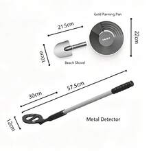 Children's Metal Detector Toy, Adjustable And Foldable Hunting Detector With Search Coil, Beach Backyard Indoor Metal Detection Exploration Toy, Gift For Boys And Girls - Multicolor - View 10