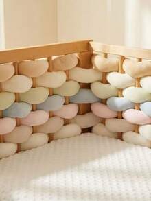 1pc Multi-Color Optional Baby Bed Rail Soft Padding, Any Weave Newborn Anti-Collision Soft Bumper, Children's Room Decor - Multicolor - View 9