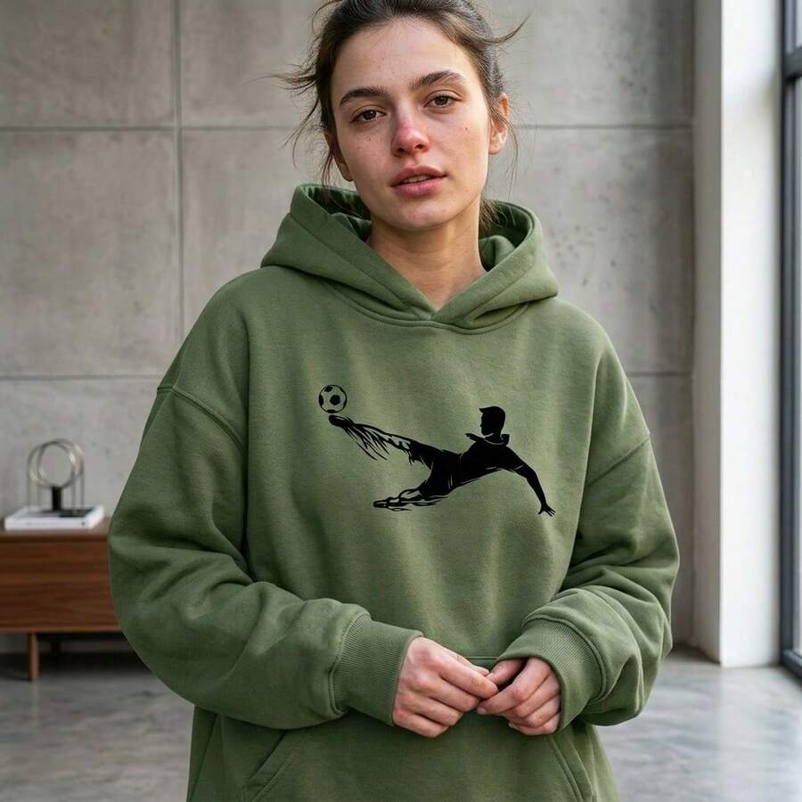 Women Sweatshirts & Hoodies - 綠色 - 查看 1