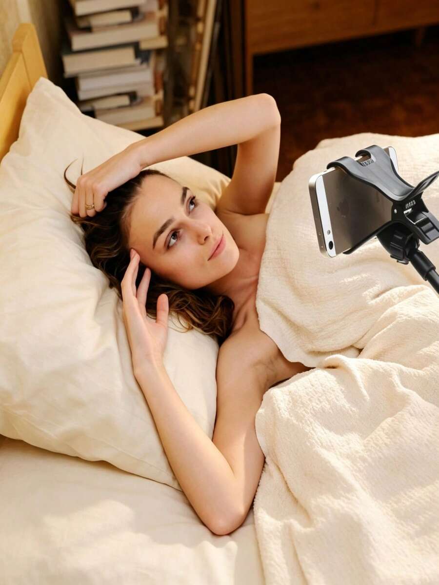 Adjustable Gooseneck Phone Holder Clip Mount, 360° Rotating Flexible Slouchy Phone Stand, Suitable For Sofa Headboard, Hands-Free Movie Watching, Reading, Live Streaming, Compatible With Smartphones - Multicolor - View 1
