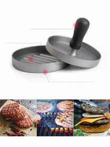 1 Set Hamburger Patty Maker And 100pcs Non-Stick Burger Press Papers, Kitchen Tool And Accessory, Suitable For Holiday Parties, Gatherings, Family Meals And Homemade Burger Patties - Multicolor - View 6