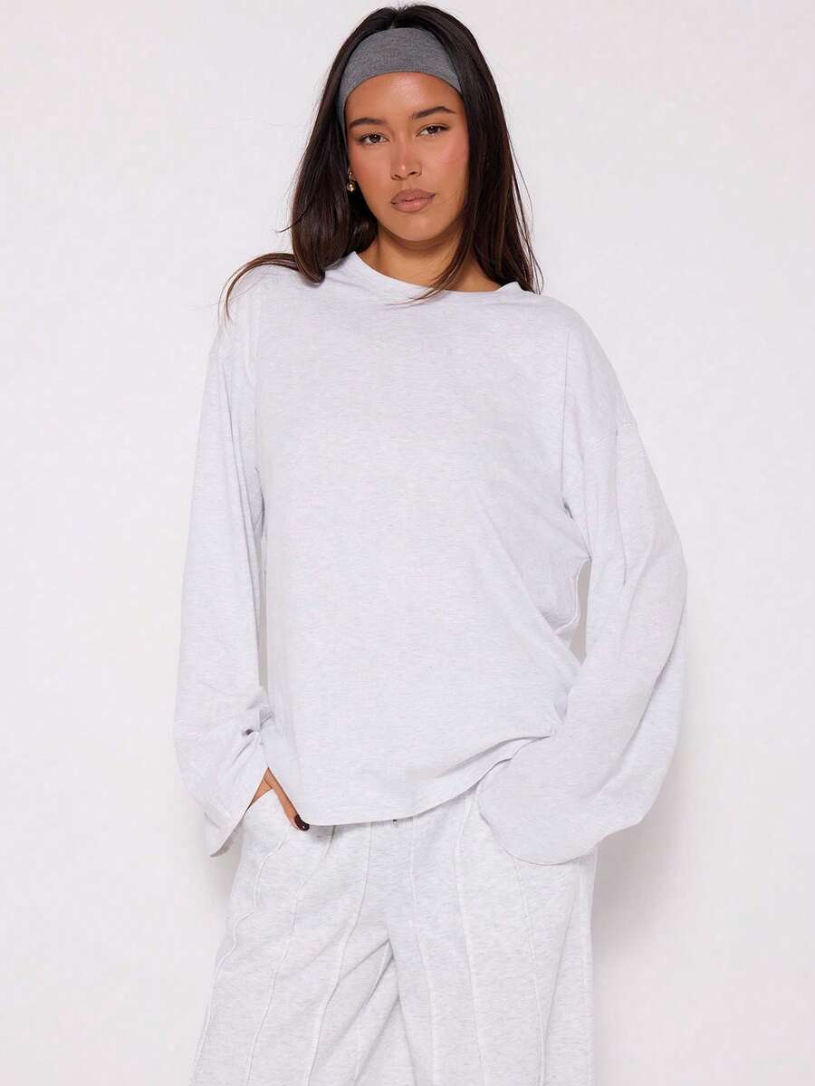 Women Midi Dresses - Light Gray - View 1