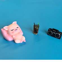 1/3pcs Cute Sleeping Animal Car Decor, Creative Resin Crafts, Adorable Panda, Rabbit, Pig Animal Shapes, Healing Style Decor, Fun Stress Relief Car Accessories, Suitable For Car Dashboard, Window, Rearview Mirror, Desk, Indoor Home Decor, Back To School, Holiday Gifts - Sleeping Animal - View 12