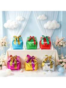 3pcs Random Christmas Gift Box Balloon Set, Suitable For Christmas Party Birthday Party Decoration Props, Christmas Atmosphere Decoration Props - Christmas Gift Box - View 3